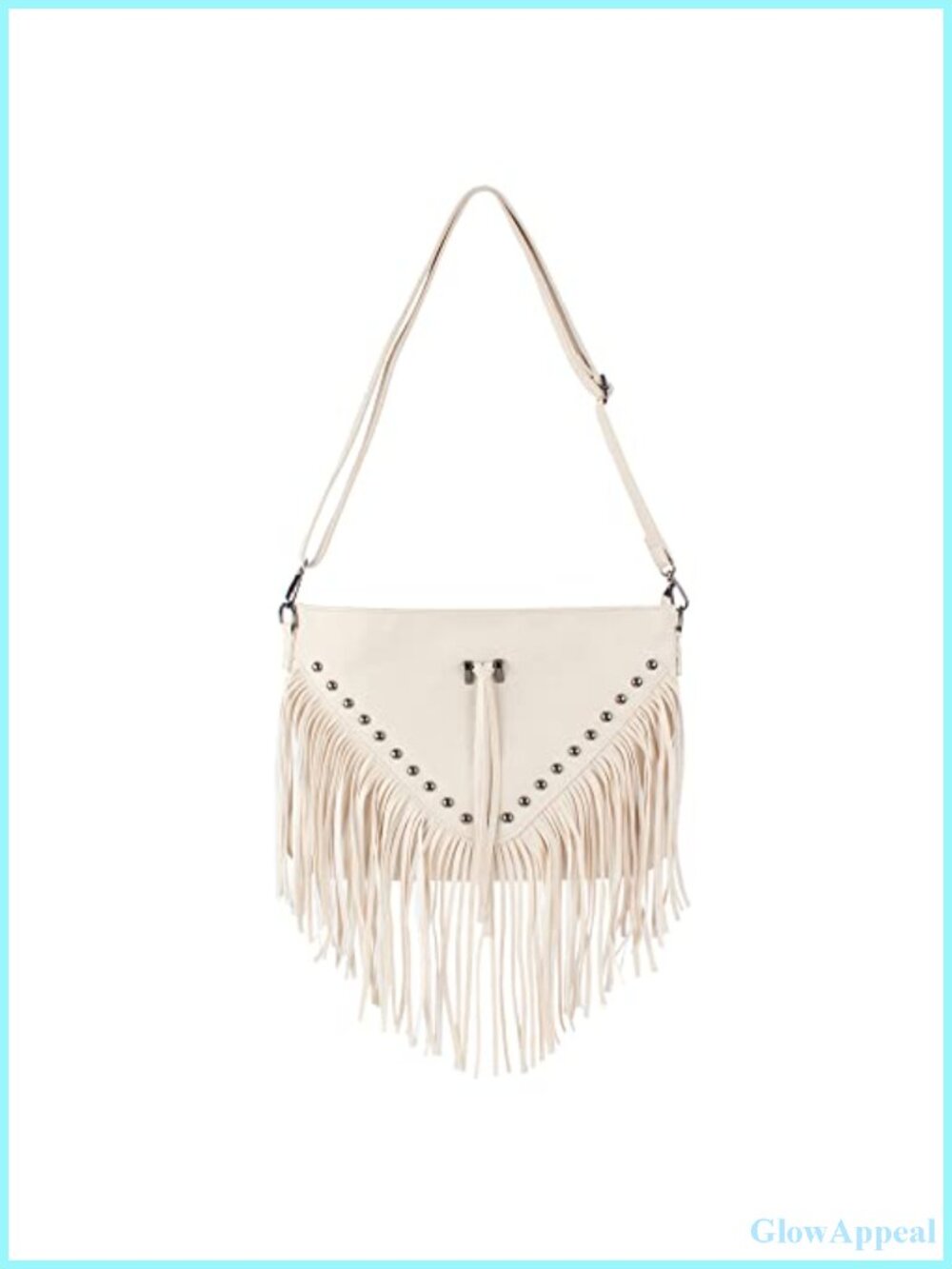 Hoce Women's Leather Fringe Messenger Bag Large Hobo Crossbody Tassel Shoulder